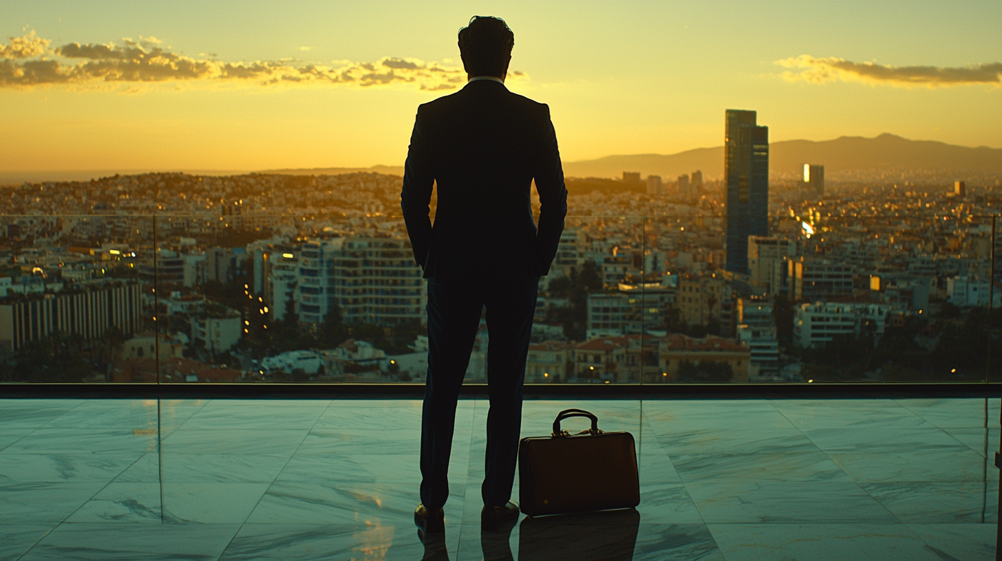 Executive in tailored suit